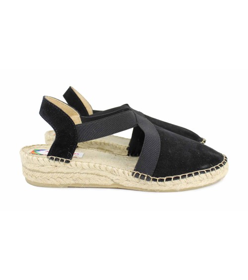 ESPADRILLE AVEC ÉLASTIQUES EN DAIM