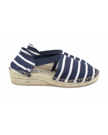 ESPADRILLE WITH ELASTICS IN CANVAS