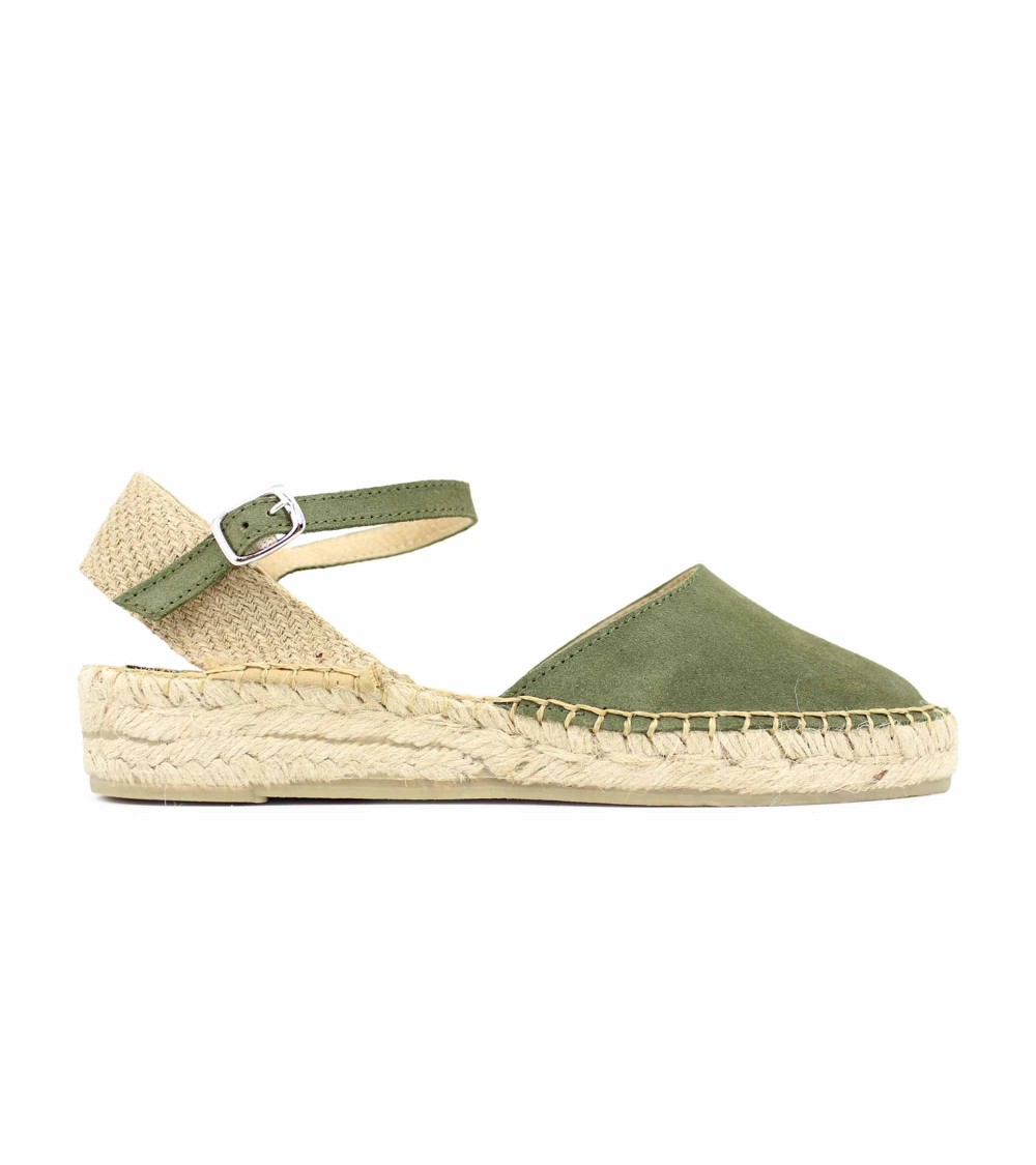 VALENCIAN ESPADRILLE WITH BUCKLE IN SUEDE