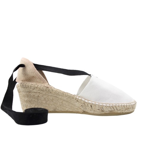 VALENCIANA ESPADRILLE WITH BLACK RIBBON