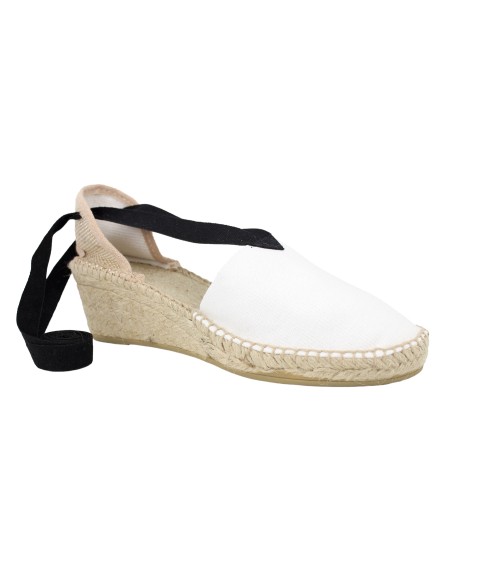 VALENCIANA ESPADRILLE WITH BLACK RIBBON