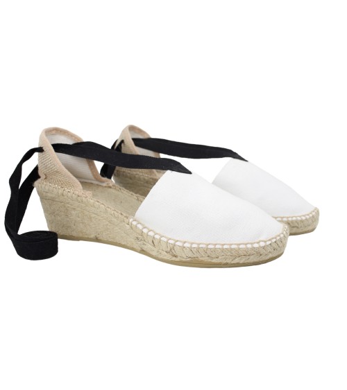 VALENCIANA ESPADRILLE WITH BLACK RIBBON