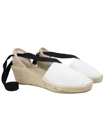 VALENCIANA ESPADRILLE WITH BLACK RIBBON