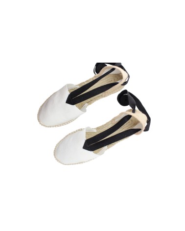 VALENCIANA ESPADRILLE WITH BLACK RIBBON