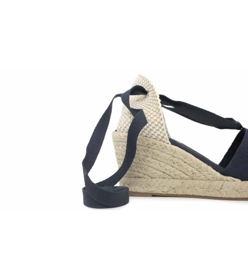 ALPARGATA VALENCIENNE AVEC TALON ET RUBANS