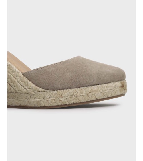 ESPADRILLE VALENCIENNE AVEC CUNETTE ET RUBANS EN TOILE