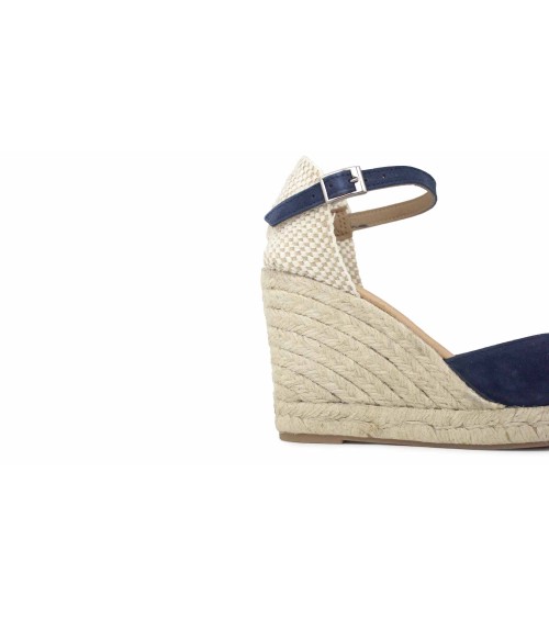 ALPARGATA VALENCIANA CON CUÑA Y HEBILLA EN ANTE