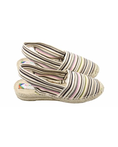 BACKLESS STRIPED ESPADRILLE