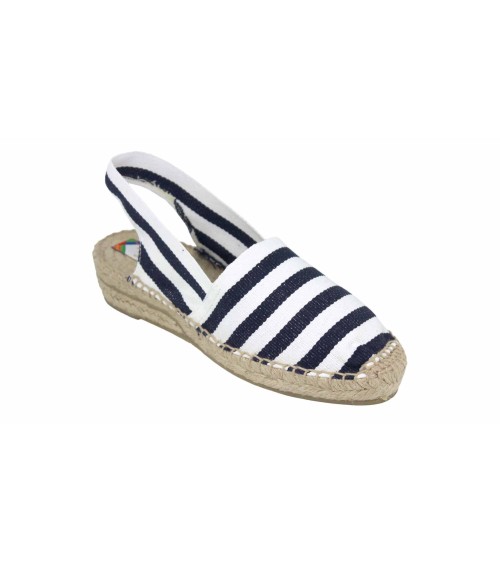 BACKLESS STRIPED ESPADRILLE