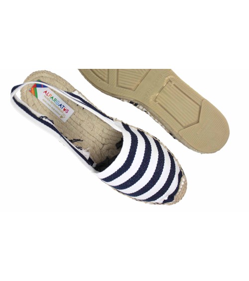 BACKLESS STRIPED ESPADRILLE
