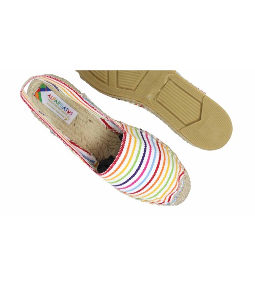 BACKLESS STRIPED ESPADRILLE