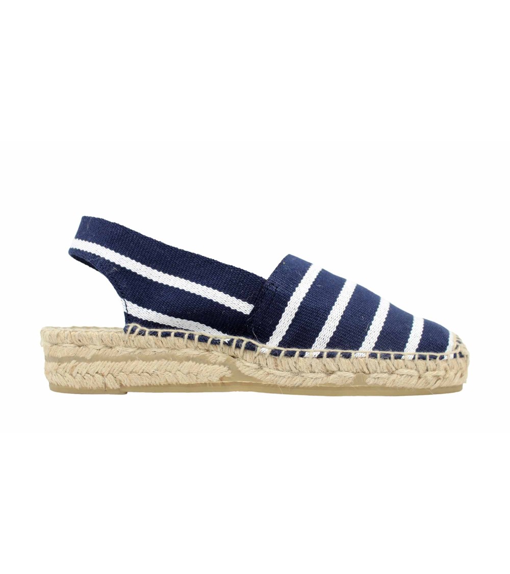 ALPARGATA DESTALONADA LISTRADA