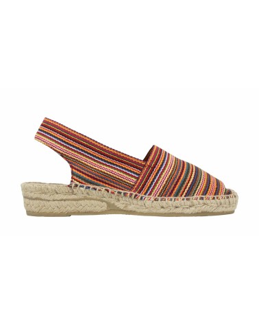 BACKLESS STRIPED ESPADRILLE