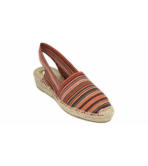 BACKLESS STRIPED ESPADRILLE