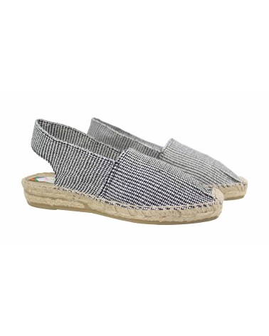 BACKLESS HOUNDSTOOTH ESPADRILLE