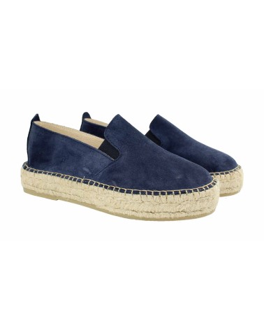 CLOSED ESPADRILLE WITH ELASTICS IN SUEDE