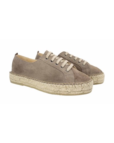 ESPADRILLE SPORTIVE AVEC PLATEFORME EN SUEDE