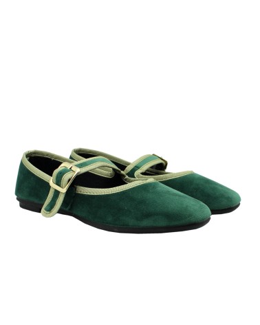 Mercedita en Velours avec Boucle pour Femme – Alpargatus