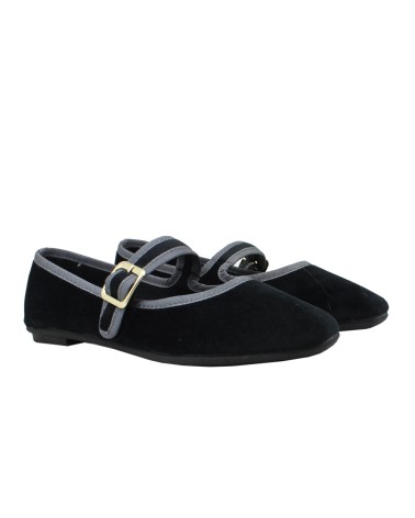 Mercedita en Velours avec Boucle pour Femme – Alpargatus