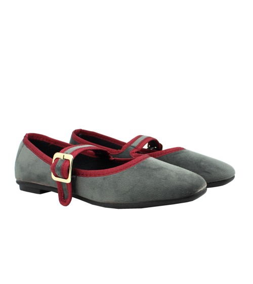 Mercedita en Velours avec Boucle pour Femme – Alpargatus