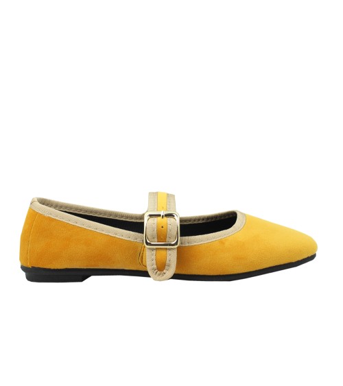 Women’s Velvet Mary Jane with Buckle – Alpargatus