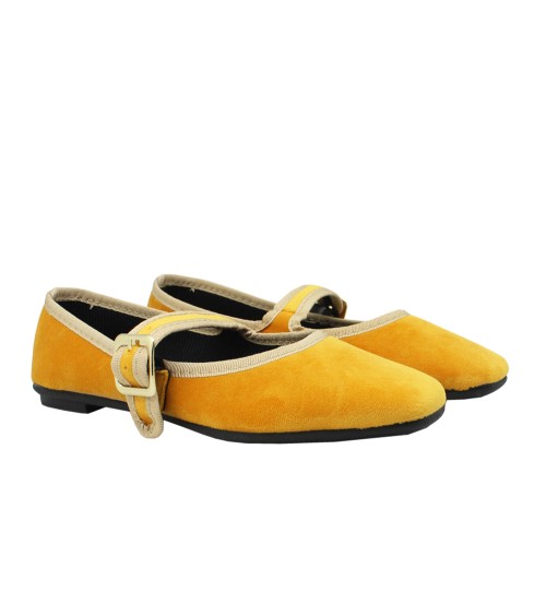 Women’s Velvet Mary Jane with Buckle – Alpargatus