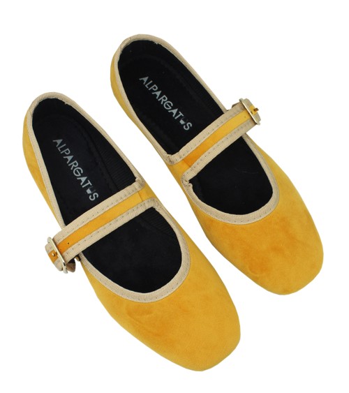Women’s Velvet Mary Jane with Buckle – Alpargatus
