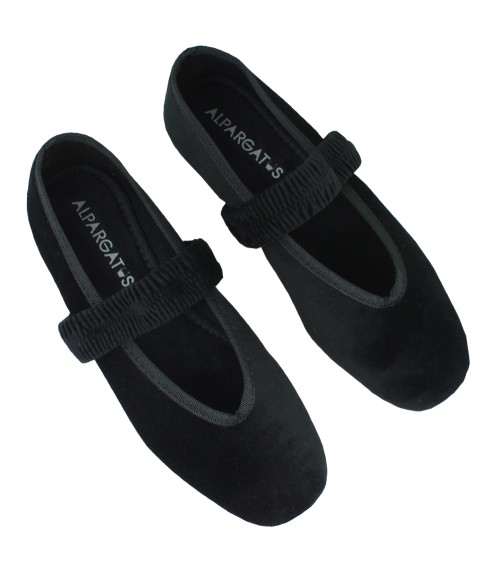 Women’s Velvet Mary Jane with Elastic Strap – Alpargatus