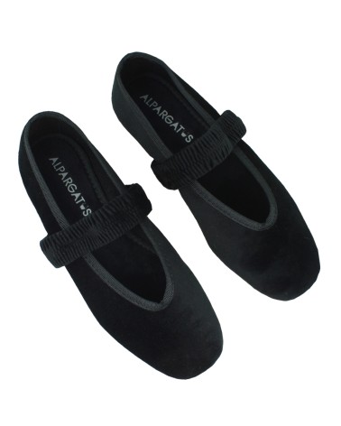 Women’s Velvet Mary Jane with Elastic Strap – Alpargatus