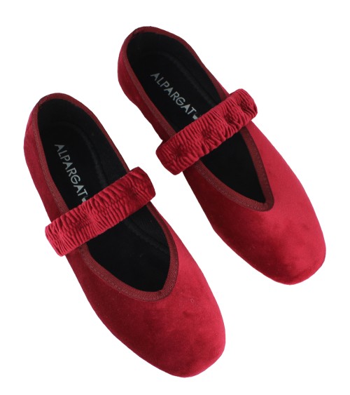 Mercedita de Terciopelo con Elástico para Mujer – Alpargatus