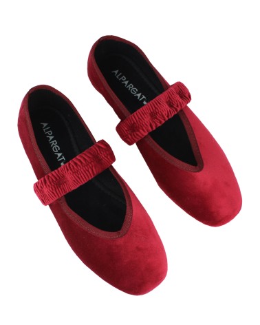 Mercedita de Terciopelo con Elástico para Mujer – Alpargatus