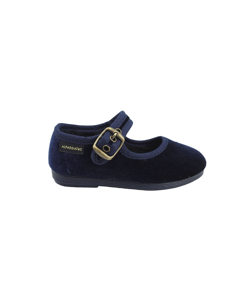 SAPATOS MARYER DE VELUDO COM FIVELA