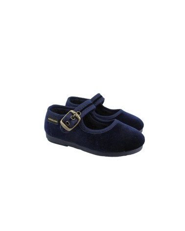 VELVET MARYER SHOES WITH BUCKLE 