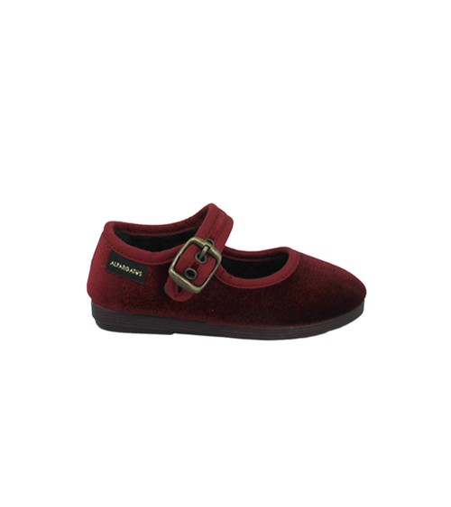 VELVET MARYER SHOES WITH BUCKLE 