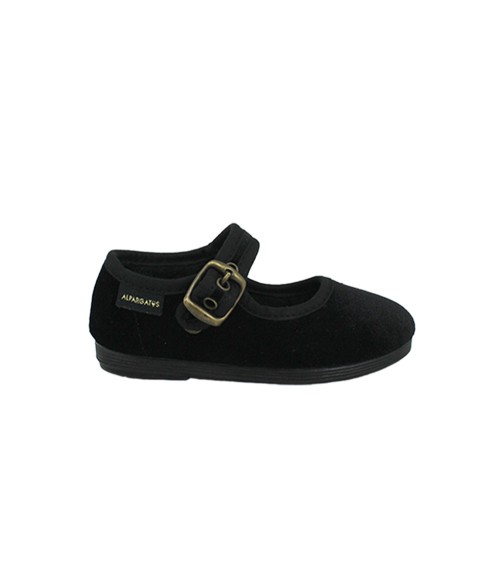 VELVET MARYER SHOES WITH BUCKLE 