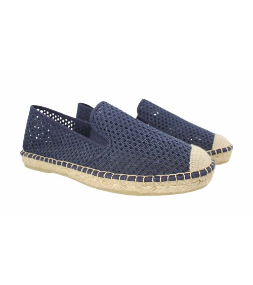 ESPADRILLE WITH ELASTICS IN MESH CANVAS