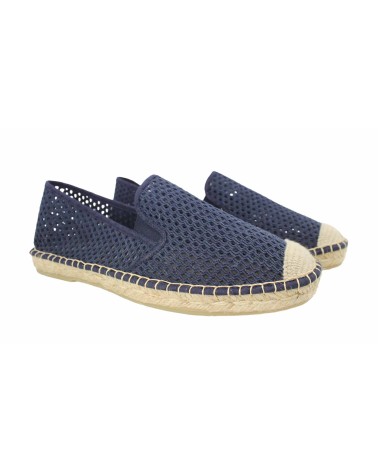 ESPADRILLE WITH ELASTICS IN MESH CANVAS