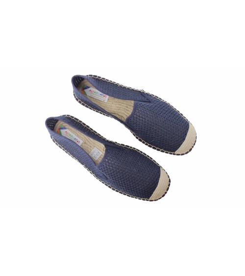 ESPADRILLE WITH ELASTICS IN MESH CANVAS