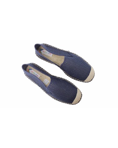ESPADRILLE WITH ELASTICS IN MESH CANVAS