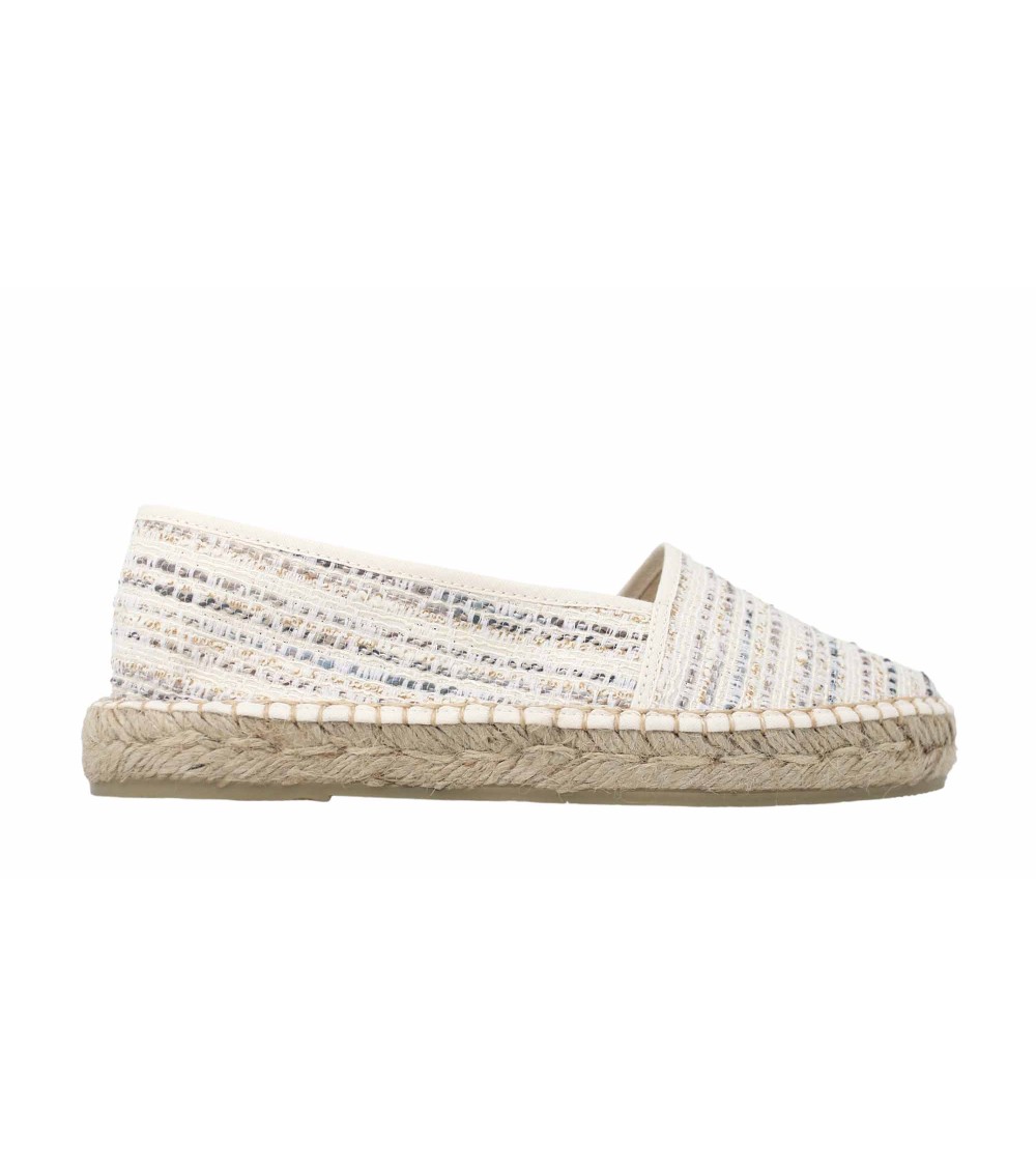 ESPADRILLE FERMÉE PLATE EN DAIM