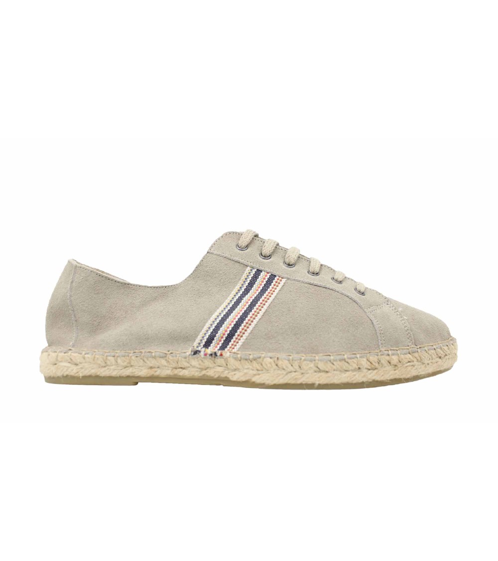 SPORTY LACE-UP ESPADRILLE IN SUEDE