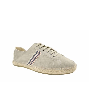 ESPADRILLE SPORTIVE À LACETS EN CUIR SUÉDÉ