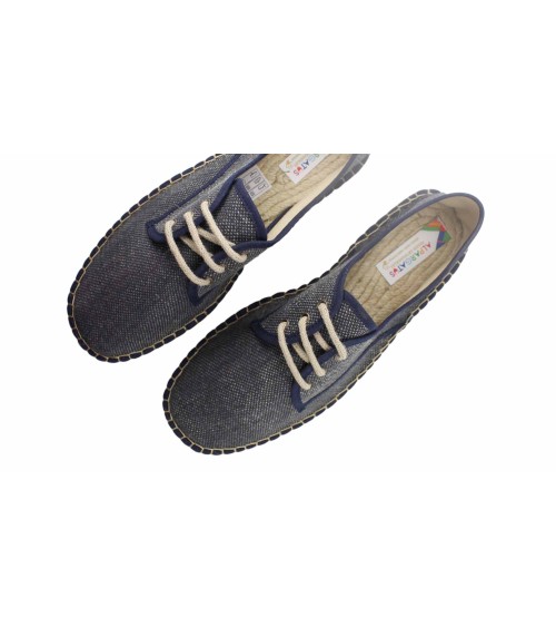 ALPARGATA DE CORDONES EN LONA
