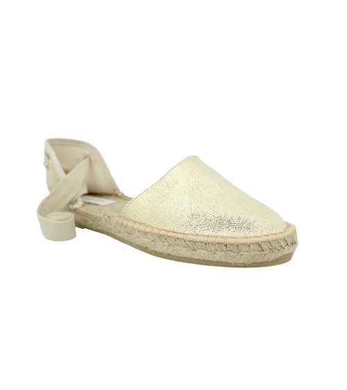 ESPADRILLE VALENCIANA PLATE AVEC RUBANS