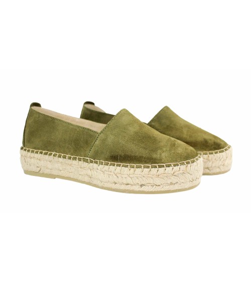 CLOSED ESPADRILLE WITH PLATFORM IN SUEDE