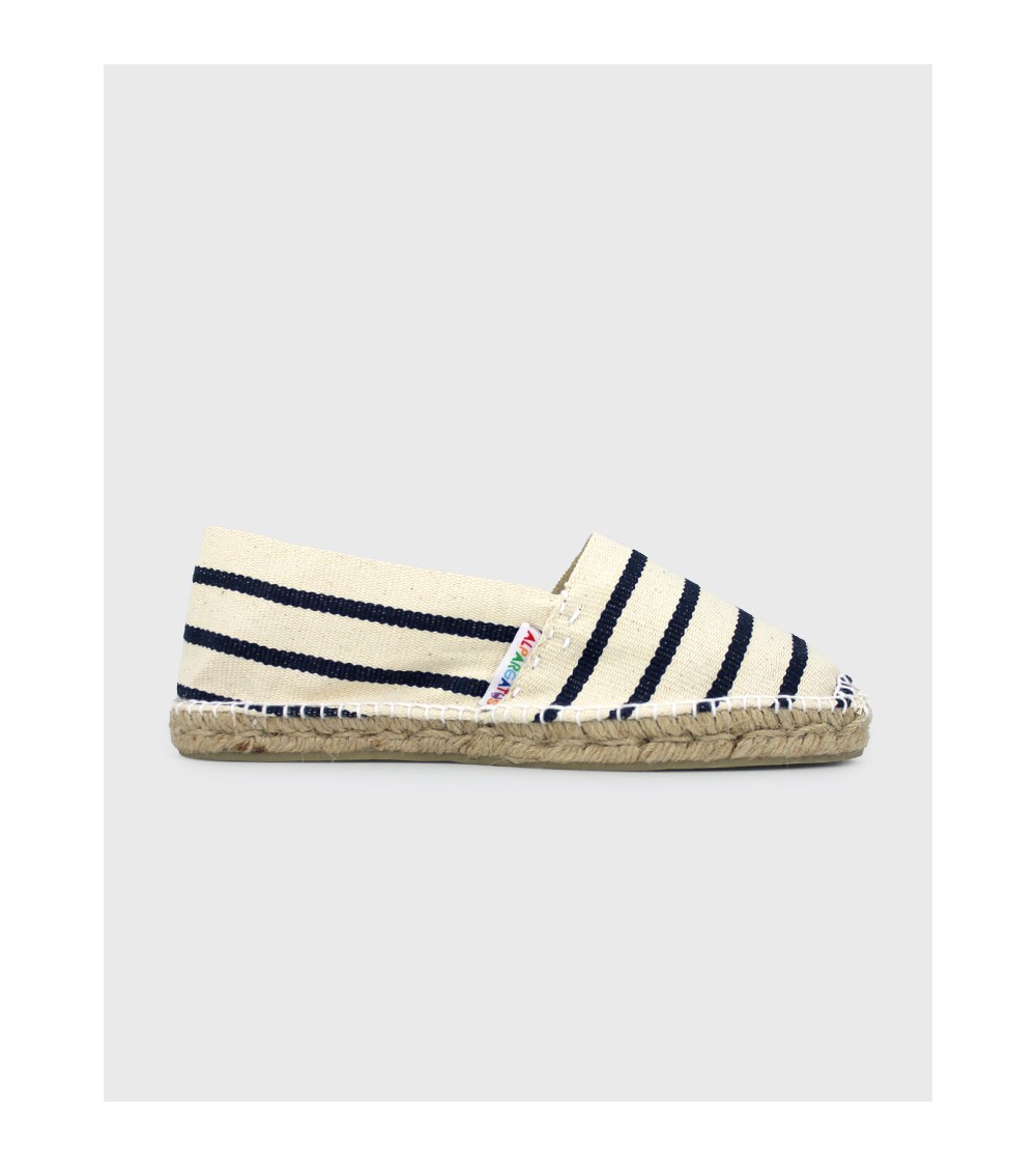 ESPADRILLE CLASSIQUE À RAYURES MARIN
