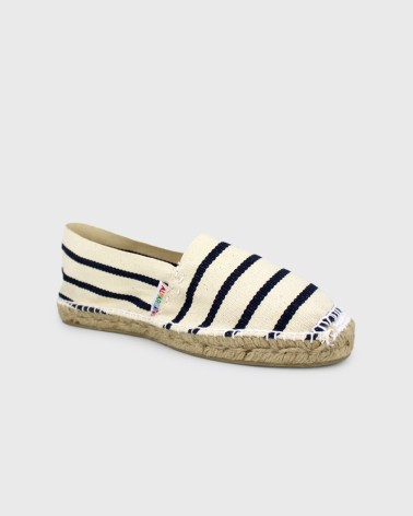 ESPADRILLE CLASSIQUE À RAYURES MARIN