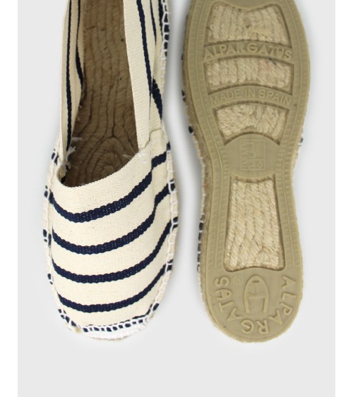 ESPADRILLE CLASSIQUE À RAYURES MARIN