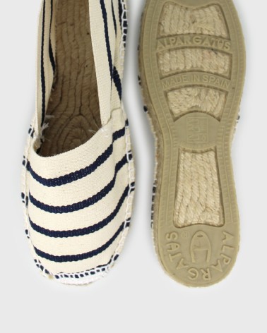 ESPADRILLE CLASSIQUE À RAYURES MARIN