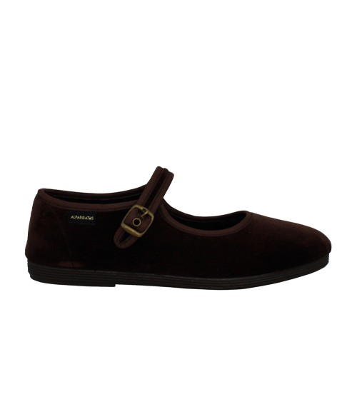 VELVET MARYER SHOES WITH BUCKLE